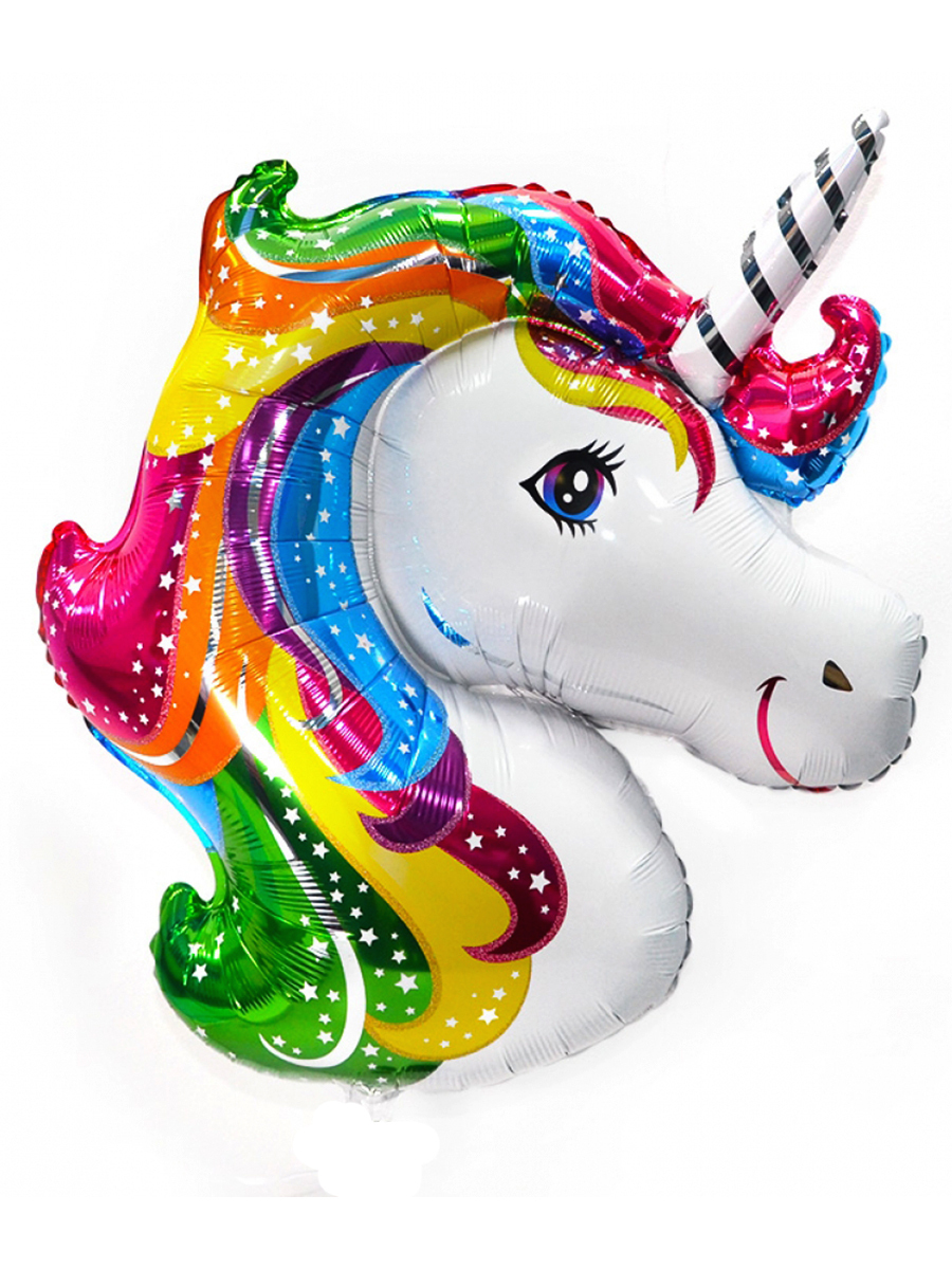 Единорог голова радужная