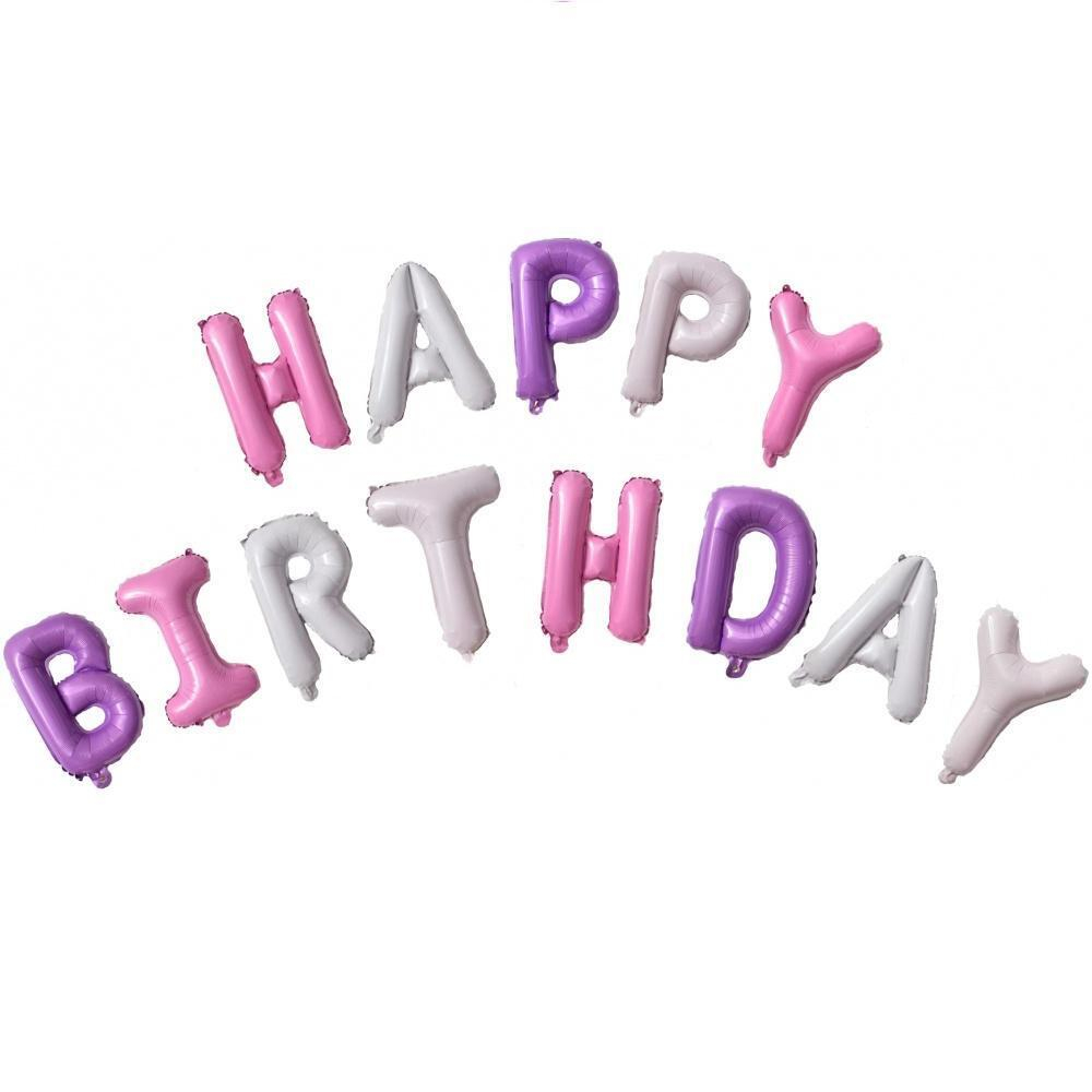 Растяжка happy birthday 3 цвета