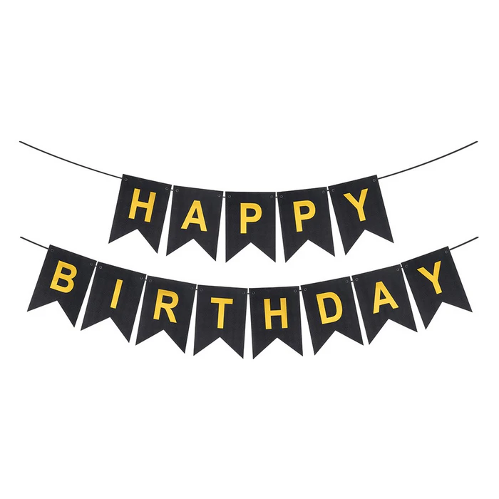 Растяжка бумажная Happy birthday