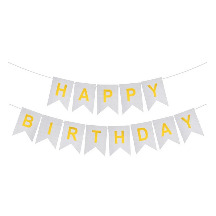 Растяжка бумажная Happy birthday